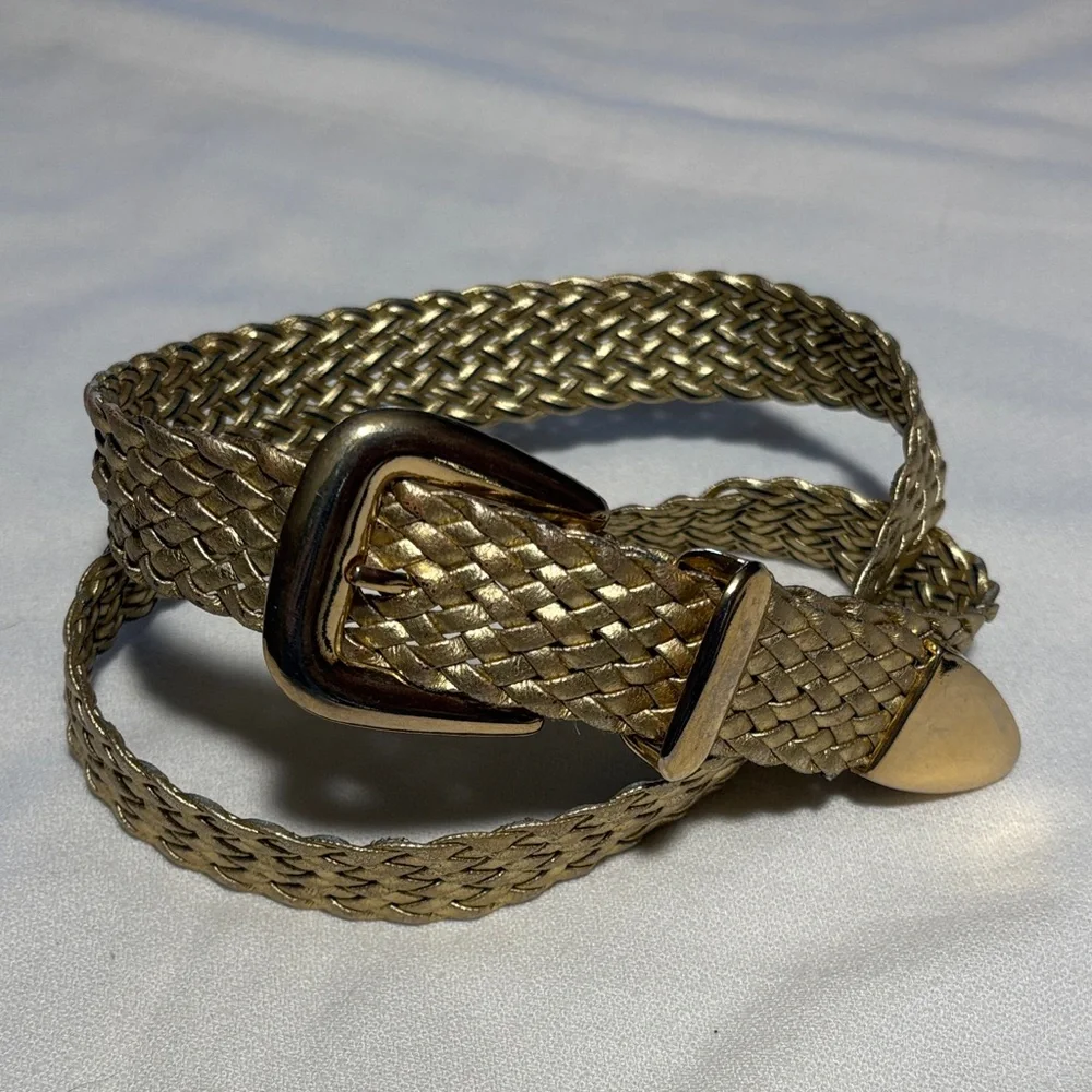 Gold Braided Women's Belt
